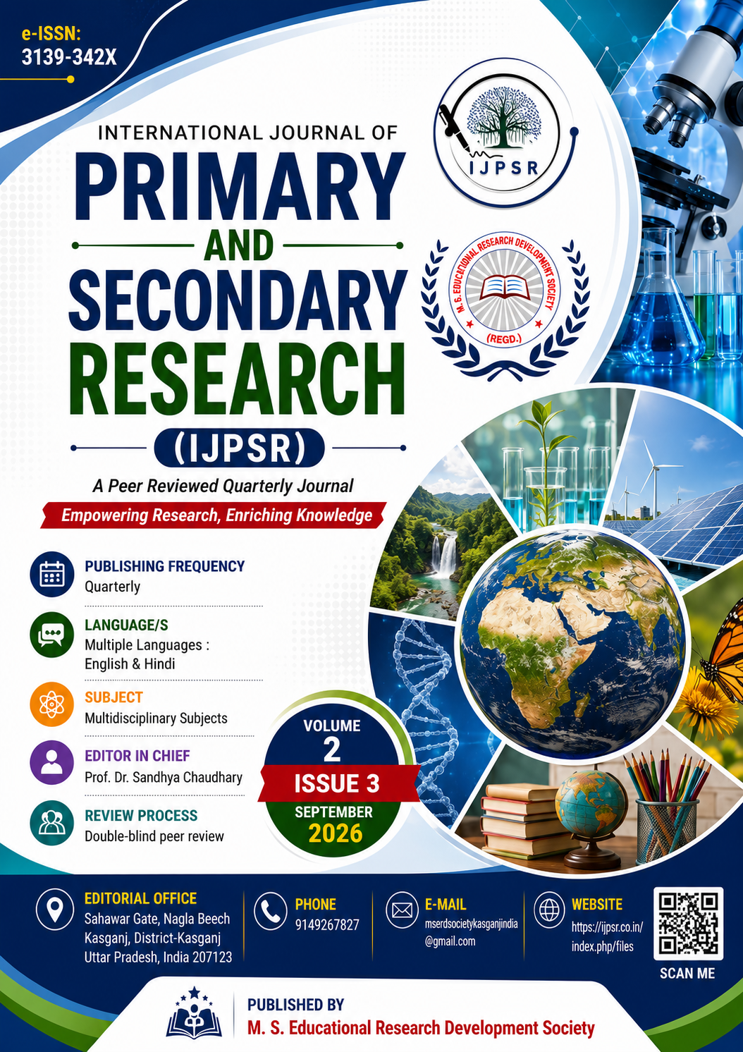 					View Vol. 2 No. 3 (2026): IJPSR: Vol 2, Issue 3, July, August, Septemberr 2026
				